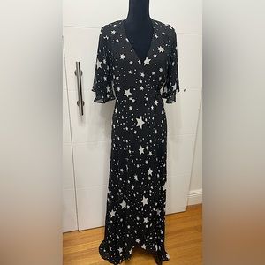 Lovers + friends wrap maxi dress S